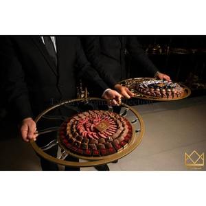 Tazón de exhibición y servicio de Chocolate de Metal hecho con alambre de hierro de Color dorado Diseño de jaula de forma grande Utensilios de cocina y tazón de mesa de comedor - Product Image 6