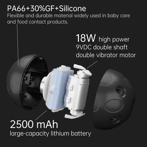 A01 Übergeschwindigkeits-Massageball, 4900 U/min Hochgeschwindigkeitsvibration & Doppelmotor für <span class=keywords><strong>Extreme</strong></span> Muskelentspannung - Product Image 1
