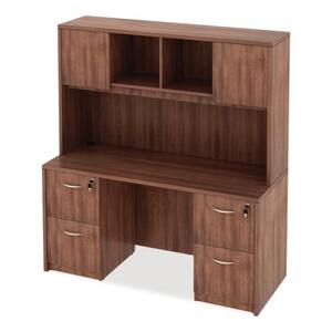 Alera Valencia Series ALEVA256024WA Credenza Shell Modern Walnut 59.13 pulgadas. X 23.63 Pulgadas X 29.5 Pulgadas Instalación Tipo Soporte - Product Image 6