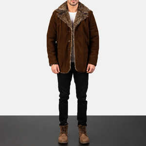 Chaqueta de invierno para hombre de diseño superior con cuello levantado manga completa 100% cuero de alta calidad personalizable precio razonable - Product Image 6