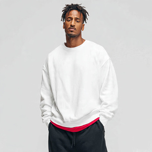 Winter Printed Sweatshirts Men Heavy Fleece Crew Neck Sweat Shirts Mens 400 GSM Printed Sweatshirt Men's - Product Image 3