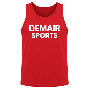 DEMAIR SPORTS Design 100% algodón de alta calidad para hombres camisetas sin mangas transpirables altamente profesionales levantamiento de pesas ropa que absorbe el sudor - Product Image 1