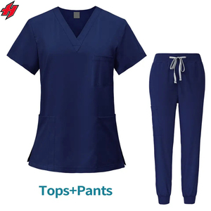Telas de gama alta suave antiarrugas Hospital uniforme médico enfermera ropa uniformes quirúrgicos Jogger médico Scrub al por mayor - Product Image 3