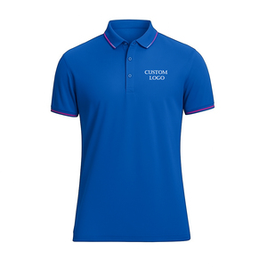 Polo para hombre de calidad superior 100 por ciento algodón peinado manga corta liso Golf Polo camiseta bordado personalizado - Product Image 1