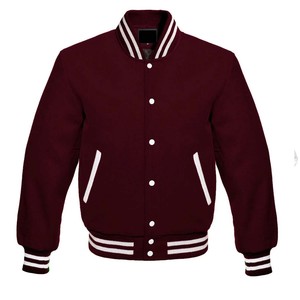 Nuevo color cielo con rayas cuello blanco y Costilla inferior personalizada chaqueta universitaria Lisa hombre Letterman - Product Image 6