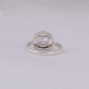 Pink Radiant Cut Lab Grown Diamond Engagement Ring 18KT <b>Solid</b> Gold Custom Designed Ring <b>Solid</b> Gold Plated Certified Engagement - Product Image 4