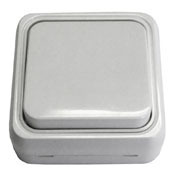 Interruttore da superficie bianco 10A 250V (BBlite 040350) - Product Image 1