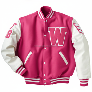 Wholesale Custom <b>Purple</b> <b>Varsity</b> <b>Jackets</b> for Men Stand Collar with Embroidery Baseball Letterman Chenille Patches - Product Image 4