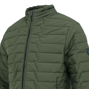 Personnalisable Olive imperméable doudoune hiver extérieur coupe-vent respirant col montant unisexe XL confortable toile fermeture éclair - Product Image 2