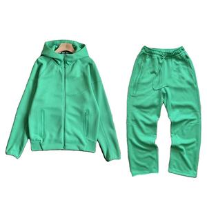 Conjunto Deportivo Unisex de Felpa Técnica con Capucha, Estilo Urbano, Color Sólido, 100% Algodón, Transpirable, para Gimnasio, Entrenamiento, Invierno, 2 en 1 - Product Image 3