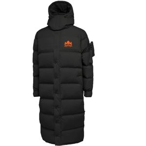 Manteau long matelassé pour homme, design à capuche, longueur totale, veste d'hiver matelassée, vêtement d'extérieur chaud et isolé - Product Image 1