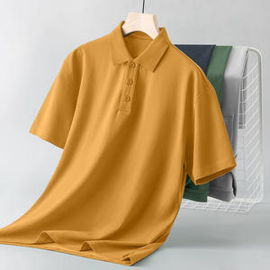 เสื้อโปโลผ้าฝ้าย100% สำหรับผู้ชายเสื้อโปโลสำหรับใส่ทำงานปักแบบสั่งทำ - Product Image 2