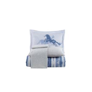 Ensemble housse de couette double popeline bleu marine Hobby Cascade Elegant Hobby Collection - Product Image 3