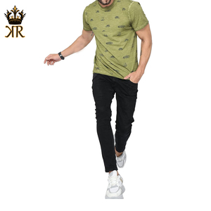 Camiseta Casual de Algodón/Fibra de Bambú para Hombre 2026, Color Sólido con Diseño, Manga Corta Lisa, Precio al por Mayor - Product Image 1