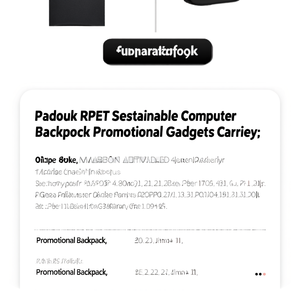 Zaino per Computer Sostenibile in RPET Padouk, Porta Gadget Promozionale - Product Image 3