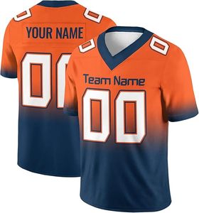 Nuevo diseño personalizado fútbol americano Jersey transpirable logotipo personalizado sublimación poliéster Jersey - Product Image 3