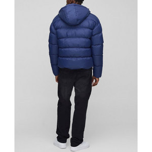 Logo personnalisé Veste à bulles pour hommes OEM Manteau matelassé d'hiver avec capuche au tarif de gros - Product Image 2