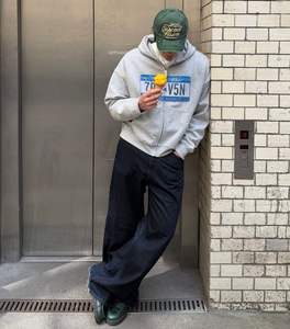 Sudadera con capucha Heavyweight Blank Streetwear Gráfico Vintage Estampado de gran tamaño Tallas grandes Peso pesado algodón - Product Image 2