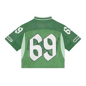 เสื้อยืดตาข่ายกีฬาโอเวอร์ไซส์ผ้าฝ้ายเข้ารูปสำหรับผู้ชาย - Product Image 5