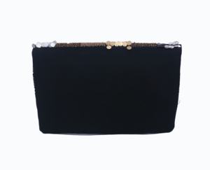 Bolsos de mano con lentejuelas de Color negro y dorado de hermoso diseño superventas, bolsos de mano para mujeres y niñas, accesorios de fiesta - Product Image 5