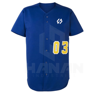 Conjuntos de uniformes de béisbol transpirables de último diseño personalizables OEM colores y diseños personalizados Precio de alta calidad de Pakistán - Product Image 2