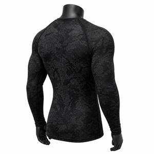 Custom <b>Compression</b> <b>Shirt</b> <b>Men</b> Long Sleeve Gym Fitness Tight Base Layer Breathable Quick Dry Sportswear - Product Image 6