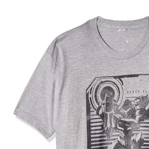 Camiseta con serigrafía personalizada para hombre, camisetas de calle con cuello redondo y estampado de peso pesado de algodón 100% de alta calidad - Product Image 5