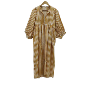 Robe mini en coton 100% doux, écologique et lavable, col rond, fermeture à cordon, imprimé animal, manches 3/4, silhouette évasée - Product Image 1