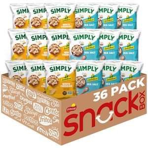 Assortiment varié Smartfood Simply, Cheddar blanc et sel marin 0,5 oz (36 unités) - Product Image 3