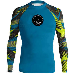 Camiseta de Compresión Deportiva para Hombre, con Protección Solar UPF50, Transpirable, de Secado Rápido, para Artes Marciales Mixtas (MMA) y Jiu-Jitsu Brasileño (BJJ), Personalizada, Ajustada y Larga - Product Image 4