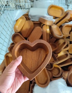 Best Product 100%High Quality Wooden Candle Bowl with <b>Heart</b> <b>Shape</b> Bowl for Diwali Christmas Decorative Item Latest Design - Product Image 1