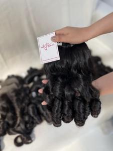ผมต่อแบบเรมี่แท้หรูหราผมคนแท้เวียดนามแท้พร้อมผมหยิกเด้งเรียบ - Product Image 6