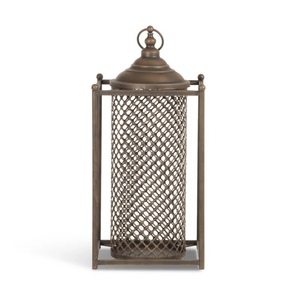 Moderno estilo marroquí hecho a mano hierro/SS/latón abierto superior portavelas linterna para bodas Navidad decoración del hogar - Product Image 2