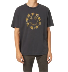 Camiseta de algodón de gran tamaño de 260G para hombre, diseño de hombro caído, camiseta en blanco de algodón de punto 100% para ropa de calle, marcas personalizadas - Product Image 1