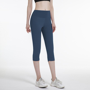 Mallas deportivas para mujer, cintura alta, para correr, Capris, para chica, de secado rápido, mallas de entrenamiento para gimnasio, ropa deportiva suave y ajustada, pantalones de Yoga - Product Image 4
