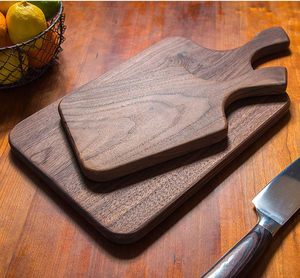 Planche à découper en bois avec poignée en émail pour la viande et le fromage par HANNAN HANDICRAFT - Idéale pour hacher - Product Image 2