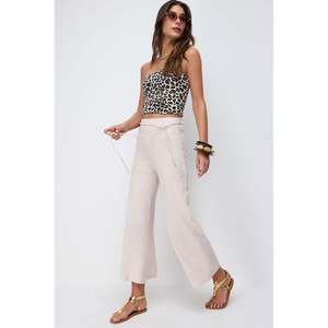 Pantalones de Punto de Corte Holgado con Detalle de Lazo - Product Image 2