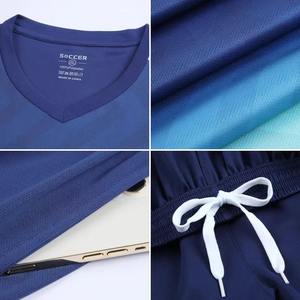 Camiseta de Fútbol Personalizada Barata Unisex, Uniforme de Fútbol de Nueva Temporada, Transpirable, Cuello en V, Manga Corta, Secado Rápido, Ligera, Anti-UV - Product Image 2