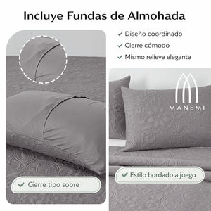 MANEMI Couvre-lit d'été mi-saison avec 1 ou 2 taies d'oreiller, différentes tailles - Product Image 4