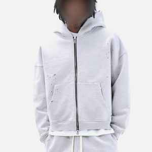 Sudaderas con Capucha Vintage de Alta Calidad, 440g, 100% Algodón, para Hombre, con Logotipo Personalizado Bordado, Estilo Urbano, Otoño, Diseño Gráfico Personalizado, Corte Cuadrado - Product Image 6