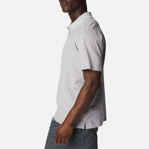 Polos lisos para hombre al por mayor, polos de algodón de material personalizado de talla grande, polos de manga corta con estampado de bordado para hombre - Product Image 3