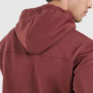 Sudadera con capucha de gran tamaño para hombre de alta calidad, forro polar informal de poliéster de invierno con detalle bordado, Sudadera con capucha en blanco barata del fabricante - Product Image 5