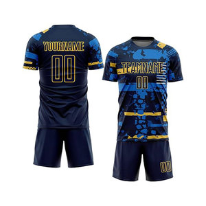 Camiseta de fútbol de poliéster de secado rápido de alta calidad personalizada sin logotipo camisetas de fútbol sublimadas diseños para adultos - Product Image 6