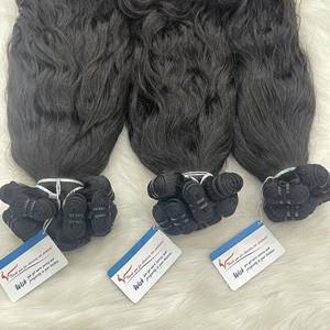 Productos más vendidos 2024 Extensiones de cabello de trama de máquina Extensiones de cabello de trama doble Cabello humano virgen sin procesar Precio al por mayor - Product Image 3