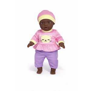Poupée bébé à corps souple de 12 pouces par Lila & Rose, tête, mains et pieds en vinyle, tenue assortie vendue séparément - Product Image 1