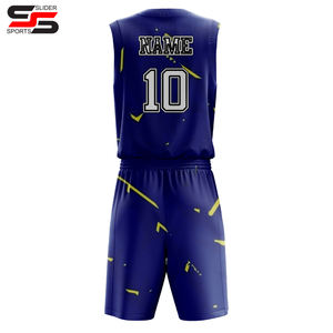 Uniformes de baloncesto personalizados de alta calidad para hombres, camisetas para adultos con logotipo personalizado, nombre del equipo en blanco - Product Image 2