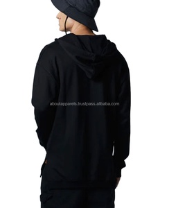 Logotipo personalizado de alta calidad 400G 100% algodón peso pesado polar en blanco de gran tamaño de talla grande sudaderas con capucha de algodón transpirable para hombres - Product Image 1