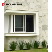 Ventanas Corredizas de Aluminio con Doble Acristalamiento, Estándar Australiano AS2047, Modernas, para Casa, Villa, Oficina, Escuela