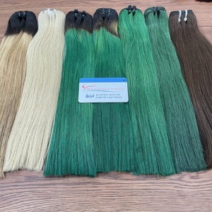 Extensiones de Cabello Humano 100% Vietnamita Remy Virgen con Cutícula Alineada, Sedosas, Súper Doble Trama, Tejido Doble a Máquina, Estilo Ondulado - Product Image 1