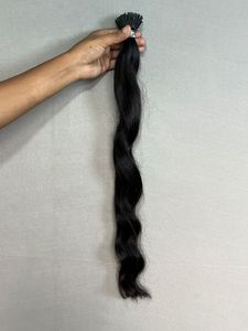 Kératine à la mode ITip UTip VTip VTip Nail Tips Double Machine Deep Wave Curly Extensions de cheveux humains pour les femmes de l'Inde - Product Image 4